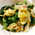ラグラッツ's cooksnap of when they made 豚肉と菜の花＊ふわふわ卵の塩コショウ炒め.
