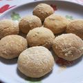 snoopyちょこ's cooksnap of when they made パン屋さんのスノーボールクッキー♡きな粉.