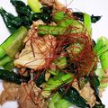 クックL10WJZ☆'s cooksnap of when they made 菜心と豚肉の炒め.