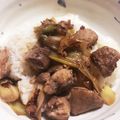 こまっこー's cooksnap of when they made まぐろホホ肉と長ねぎの＊甘辛生姜焼き＊.