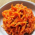 ヨネどん's cooksnap of when they made 韓国のおかず　さきいかのコチュジャン和え.