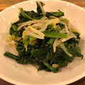 晴月☆大's cooksnap of when they made やみつき☆もやしとほうれん草のナムル☆.
