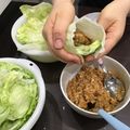 料理苦手はる's cooksnap of when they made 肉みそレタス包み.