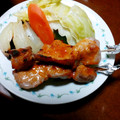 クック39HH28☆'s cooksnap of when they made お父さん歓喜☆豚ヒレ肉の旨辛ダレ串焼き.