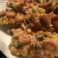 Arielママ's cooksnap of when they made お弁当☆コーンと魚肉ソーセージのかき揚げ.