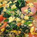 ☆yamanou★'s cooksnap of when they made 赤黄緑の♪ トマ・タマ・ほうれん草丼.