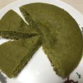 七分袖's cooksnap of when they made 炊飯器で！抹茶とあずきのシフォンケーキ.