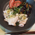 itigo315's cooksnap of when they made 揚げ茄子と豚しゃぶのポン酢和え★.