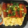 aiちょん's cooksnap of when they made ピリ辛唐揚げ丼.