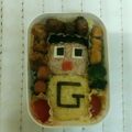 世界のまるちゃん's cooksnap of when they made ミラクルぐっち キャラ弁に♪.