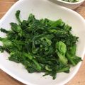 ポメちょん's cooksnap of when they made 白だしとオリーブオイルで菜の花の和え物.