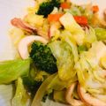 geh144's cooksnap of when they made いかとキャベツのオイスター炒め.