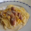 はちれ's cooksnap of when they made 簡単♪アレンジ自由なクリームパスタ☆.
