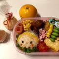 Eriko☆A's cooksnap of when they made キャラ弁☆ツムツム ウィンターシンデレラ.