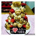 やぃ☆ひろ's cooksnap of when they made 簡単！シュークリームタワーお誕生日ケーキ.