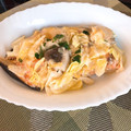 しゅい6's cooksnap of when they made レンジで簡単！鮭ときのこの味噌マヨ蒸し.