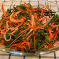 アツシの嫁's cooksnap of when they made 水菜と人参とハムのナムル.