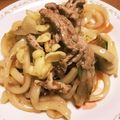fuwamocos's cooksnap of when they made ごま油香るオイスター焼きうどん.