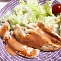 まりあの's cooksnap of when they made ささみソテー❤️春色ソース♪.