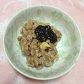 ぽぽきゅ's cooksnap of when they made 納豆☝海苔の佃煮カラシでごはんですよ～♪.