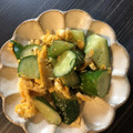 子熊の母's cooksnap of when they made 簡単中華・卵と胡瓜と青唐辛子の塩炒め.