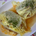 *＊tino＊*'s cooksnap of when they made レンジで簡単!!　白菜のひき肉はさみ蒸し.