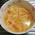 もぐ・ω・くま's cooksnap of when they made スープ風✿カニカマde味噌汁(ღ´艸`).