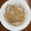 ベリル＠三日月's cooksnap of when they made めんつゆで☆豚とごぼうと春雨の炒め.