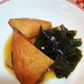 にゃんふみ's cooksnap of when they made 竹輪とワカメの煮物！お弁当に最高♪.