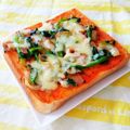 ちえたろう's cooksnap of when they made 朝食に＊炒め野菜のピザトースト＊.