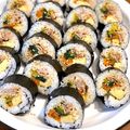 ゆぅいんしゅ's cooksnap of when they made ごま油香る♪ナムルで野菜たっぷりキンパ.