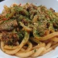 プニのふ04's cooksnap of when they made ♡ペヤングソースで焼きうどん♡.