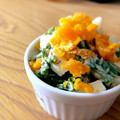 hiroerico's cooksnap of when they made 菜の花とゆでたまごのゴママヨサラダ.