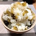 もりはん's cooksnap of when they made 野沢菜としらすの混ぜご飯.