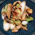 ☆うりぽよ☆'s cooksnap of when they made せせりネギ炒め.