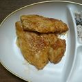 ラフロイグ31年's cooksnap of when they made やわらかい★鶏むね肉のピカタ★蜂蜜生姜味.