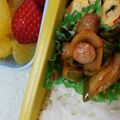 ピピミィ's cooksnap of when they made 簡単お弁当◆豚肉と玉ねぎのケチャップ炒め.