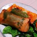 vvきょんvv's cooksnap of when they made 海老と大葉のチーズ春巻.