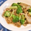 mmameco's cooksnap of when they made 超簡単 ブロッコリーと豚コマ炒め.