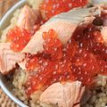 しあわせな食卓's cooksnap of when they made 宮城の味☆生鮭deはらこ飯♪鮭イクラご飯.