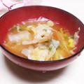 めみたん☆'s cooksnap of when they made 舞茸と白菜の味噌汁♪.