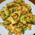B子chan's cooksnap of when they made ☆ゴーヤと豚コマのカレーオイマヨ炒め☆.
