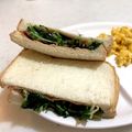 ♪ゆかたん♡'s cooksnap of when they made 余ったハムと水菜のサンドイッチ.