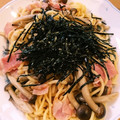 ちーこんぐ's cooksnap of when they made めんつゆで☆簡単きのこの和風スパゲティ.
