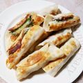 ティグス's cooksnap of when they made 餃子の皮で簡単☆大葉とチーズinとんかつ.
