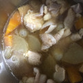 ma___111's cooksnap of when they made 簡単‼️鶏皮で野菜いっぱいモツ煮風.