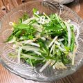 るん♪るん♪♪'s cooksnap of when they made 簡単！水菜ともやしのシャキシャキサラダ.