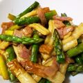 3代目はむたろう's cooksnap of when they made ベーコンちくわアスパラ★バター醤油炒め★.