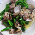 クックLJ2W4Q☆'s cooksnap of when they made あさりと菜の花の酒蒸し♪.