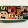 クック8J0H1A☆'s cooksnap of when they made マイクラ弁当 スティーヴ&クリーパー.